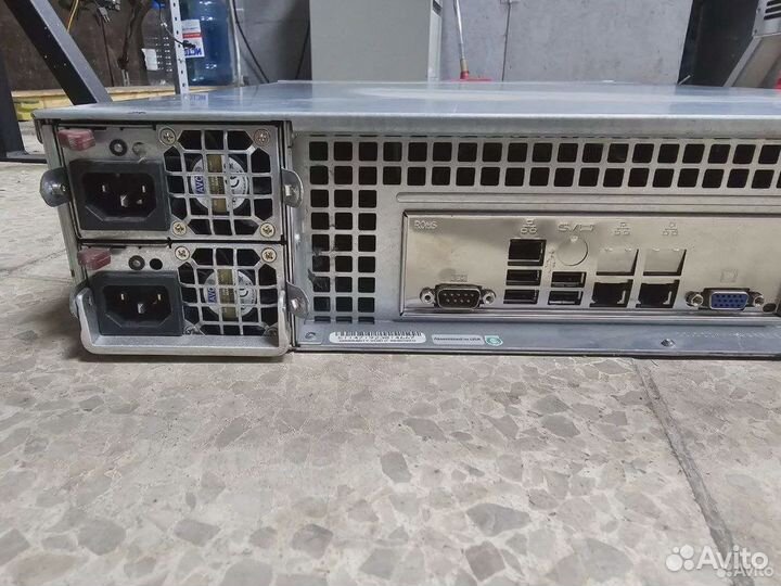 Сервер Supermicro(Xeon e5 2667v2*2,64gb,2tb*2)
