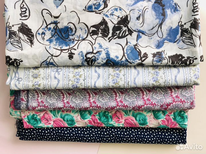 Отрез ткани хлопок СССР