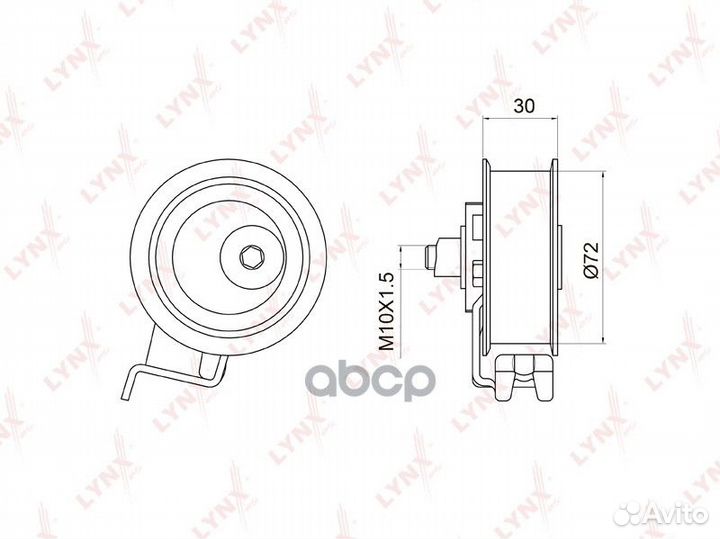 Ролик ремня грм VW golf 4/bora/sharan 1.8 01- P