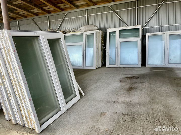 Пластиковые окна и двери б/у