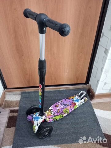Самокат детский трехколесный бу