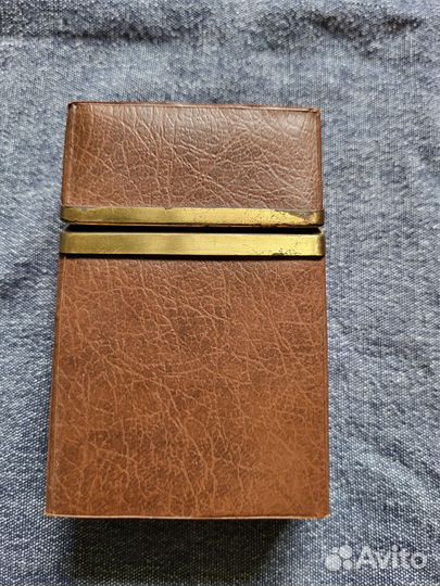 Футляр для карт-кожа с металлом