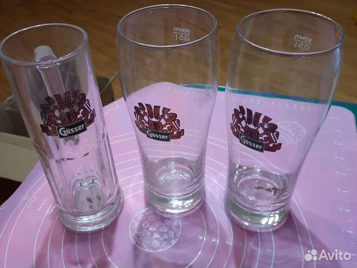 Пивные бокалы фирменные