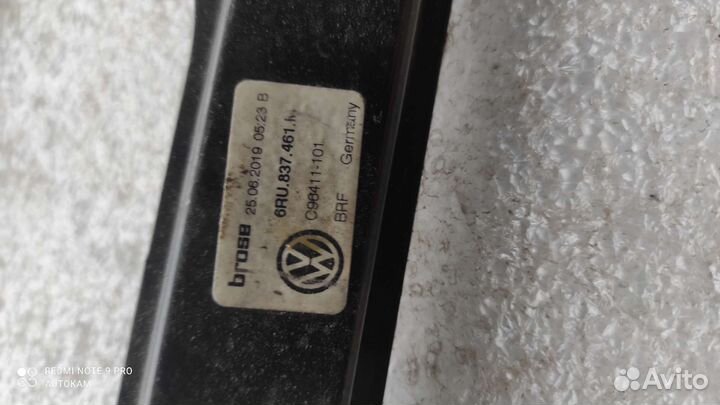 Стеклоподъемник эл. Передний лев.Volkswagen polo 5