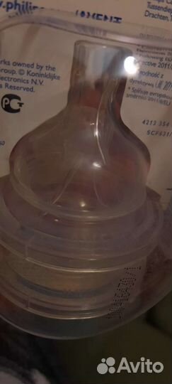 Соска на бутылочку avent с 0+