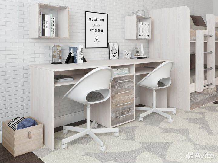 Компьютерный стол для двоих Лаворо