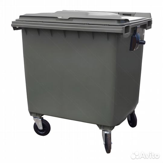 Пластиковый мусорный евроконтейнер 1100л К8143