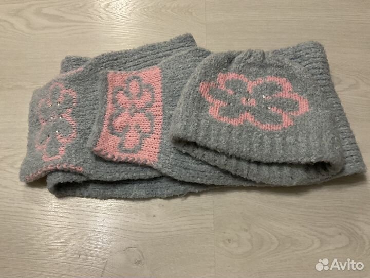 Комплект шапка с шарфом