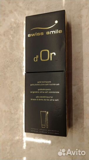 Swiss Smile d'Or с золотом набор щётка паста