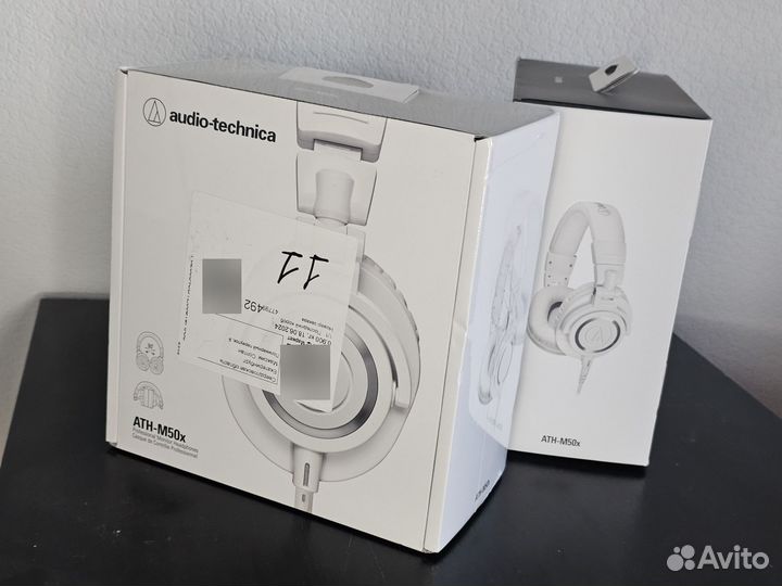 Наушники Audio Technica ath m50x белые оригинал