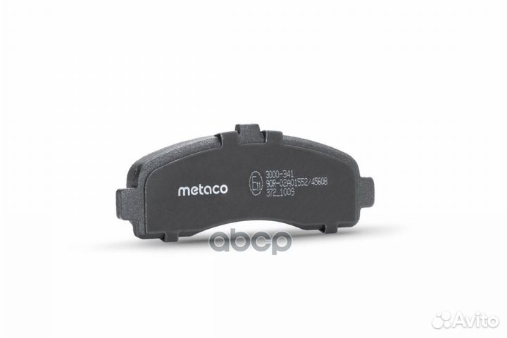 Колодки тормозные передние к-кт 3000-341 metaco