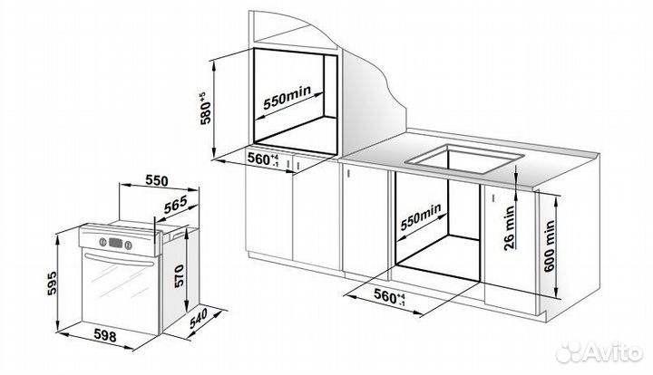 Духовой шкаф gefest да 622-03 рб1
