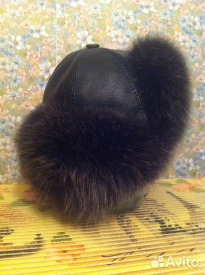 Шапка с чернобуркой