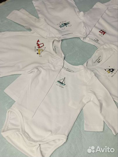 Новые боди 56 Fox&bunny Синсей Sinsey 5 шт