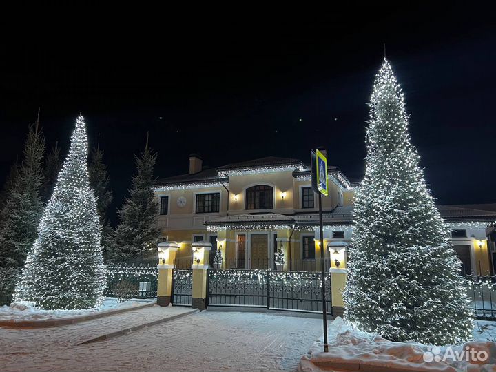 Новогоднее украшение частных домов и др. объектов
