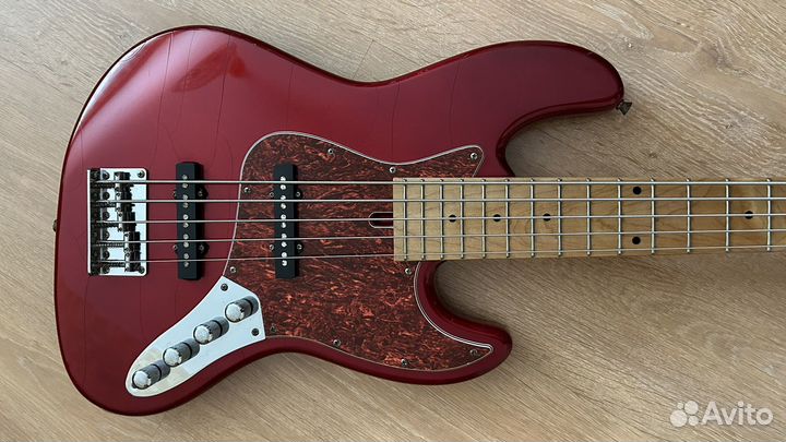 Бас гитара Bacchus BJB-5M Jazz Bass Red