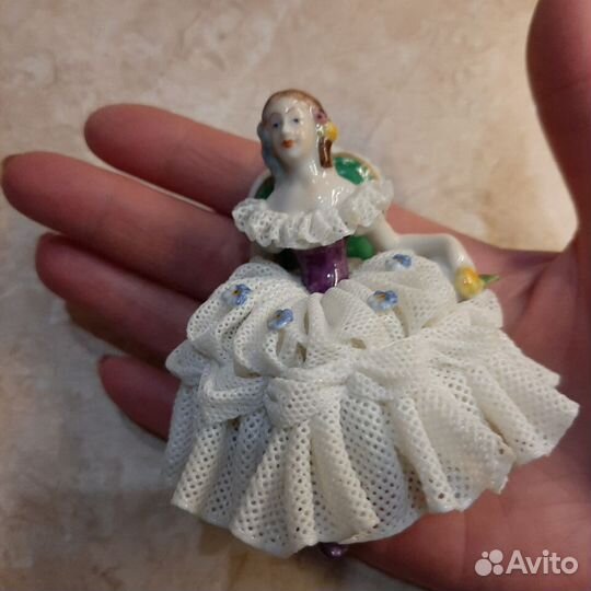 Балерина, Германия,Volkstedt, кружевной фарфор
