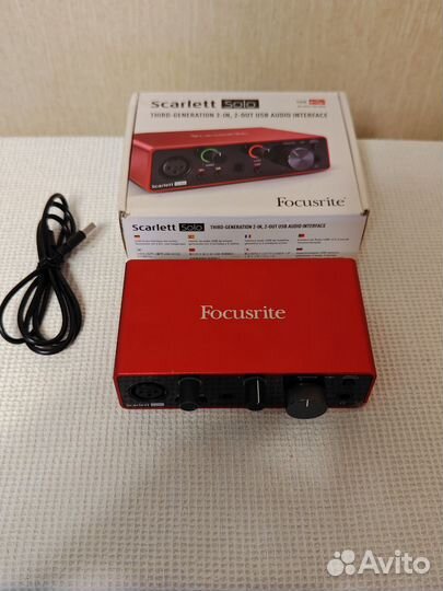 Звуковая карта Focusrite Scarlett Solo 3rd Gen