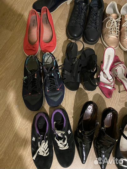 Обувь 16 пар (пакетом, 175 за пару) +пуховик