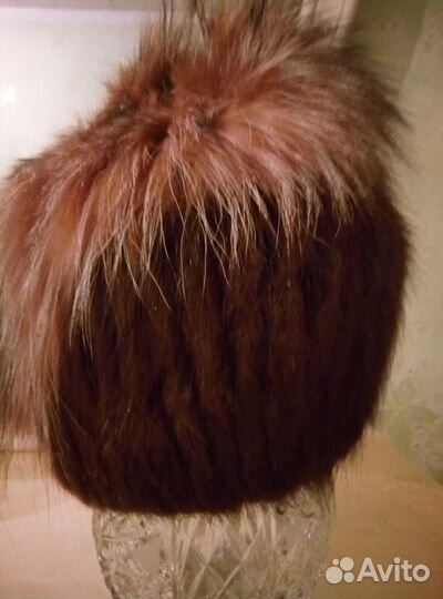 Шапка из вязаной норки.alef р.55-57