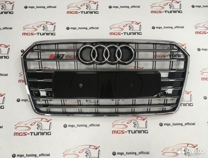Решетка на Audi A7 14-17 гг. в стиле S7 дизайн 1