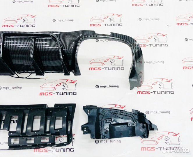 Диффузор (B) Под карбон Mercedes w213