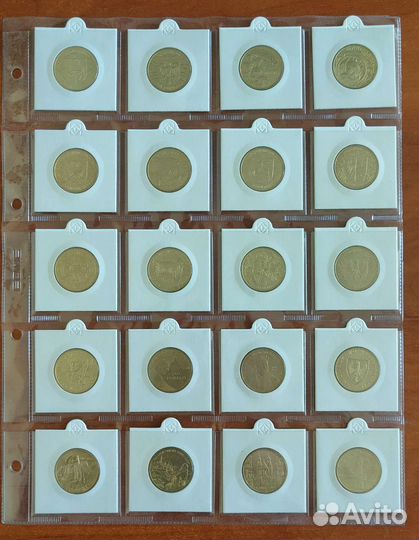 Польша 2 злотых годовой набор UNC 2003-2007