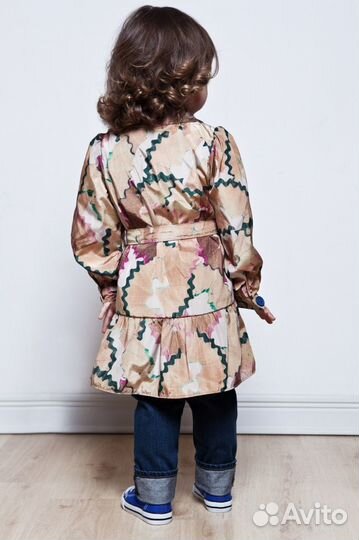 Плащ дождевик детский с авторским принтом