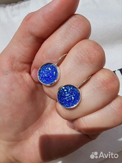 Серьги с кристаллами