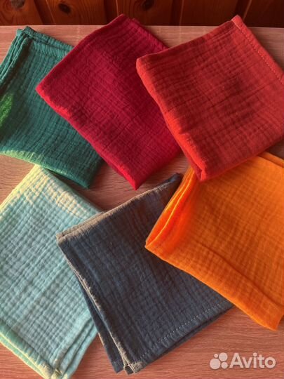 Муслиновые салфетки платочки