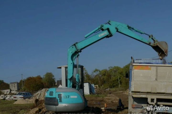 Услуги мини экскаватора, гидробура 5тонн