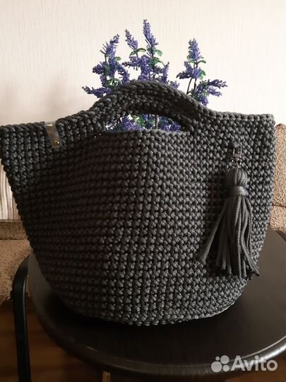 Сумка шопер вязаная новая