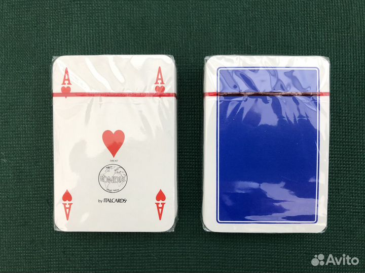 Набор игральных карт в кожаном чехле. Италия