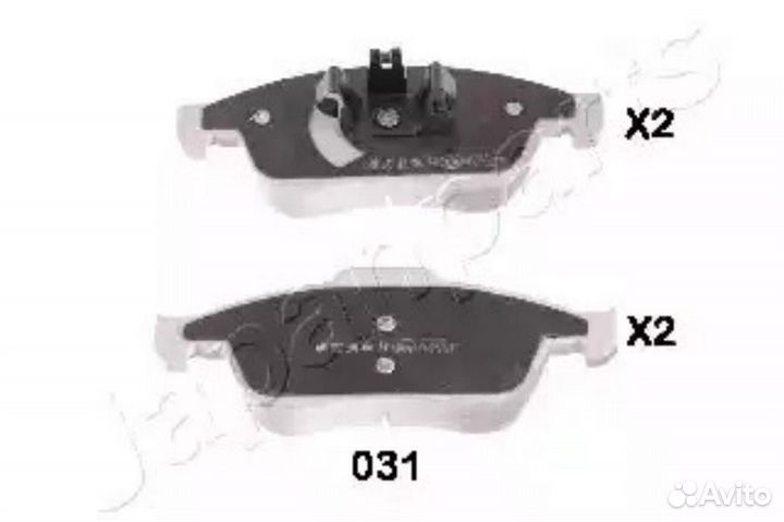 Japanparts PA-031AF Колодки тормозные дисковые, ко