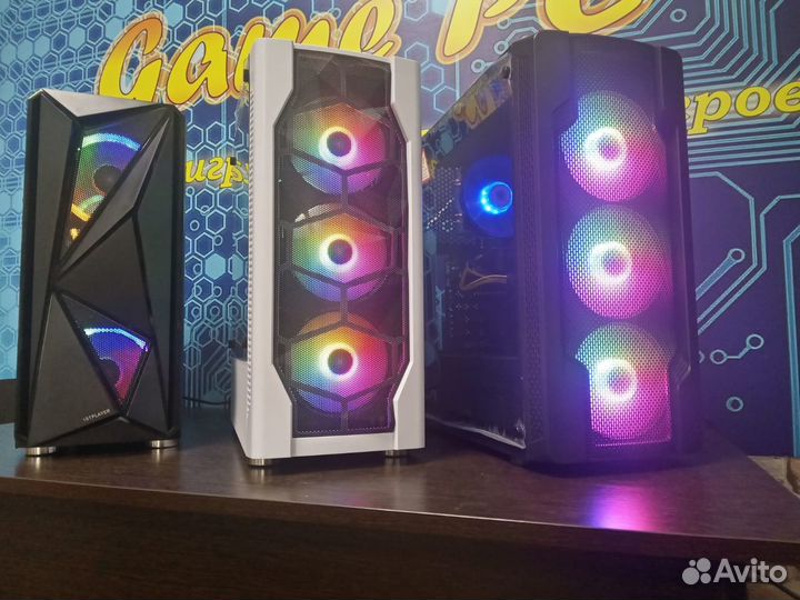 Игровой компьютер i5-12400, 13400 + RTX 4060, 4070