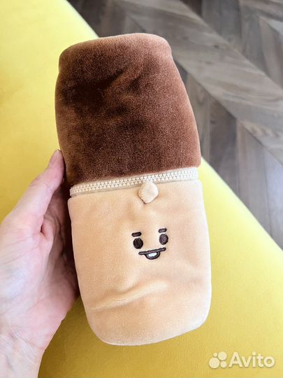 Пенал плюшевый складной, shooky из BT21 оригинал