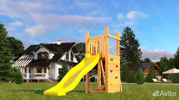 Детская деревянная игровая площадка