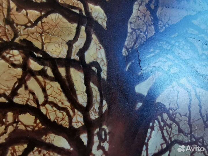 Картина панно из дерева