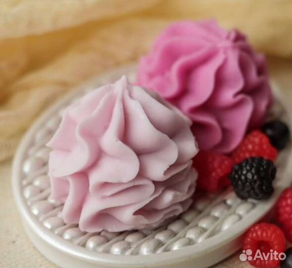 Формы для мыла (ягоды, орехи, зефир, тарталетка)