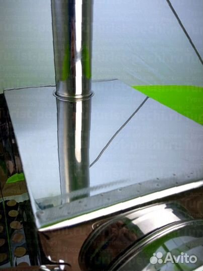 Походная печь Пошехонка Малая на 15 л. c 3Д экрана