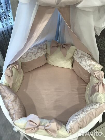 Бортики и балдахин в кроватку