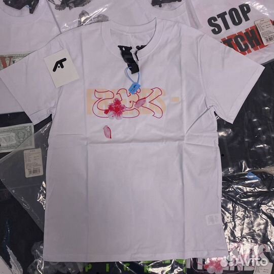 Футболка Vlone сакура белая S-XL