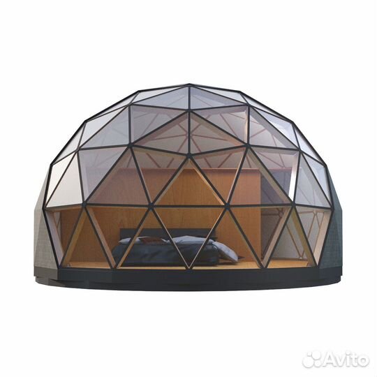 Купольный дом для глэмпинга и дачи. Дом сфера