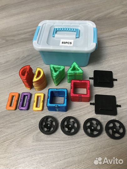 Мaгнитный кoнстpуктоp 60 дeталeй