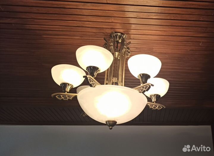 Люстра потолочная подвесная бу