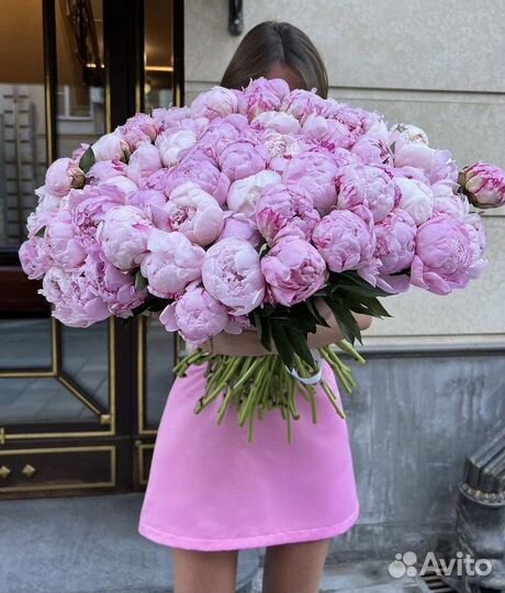 Пионы цветы букет