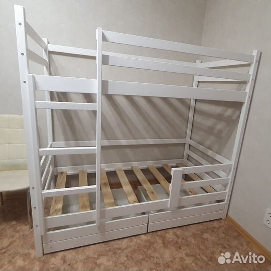 Двухъярусная кровать высокий борт