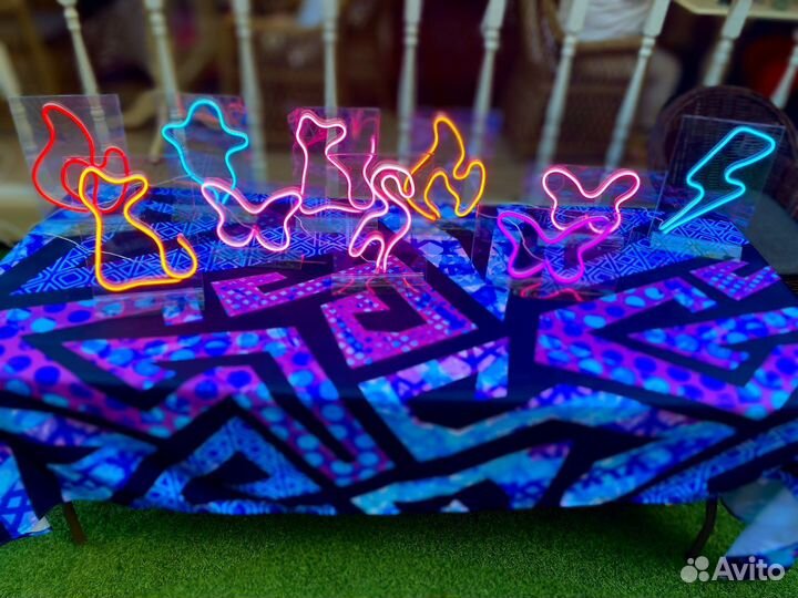 Мастер-класс на праздник по неоновым вывескам