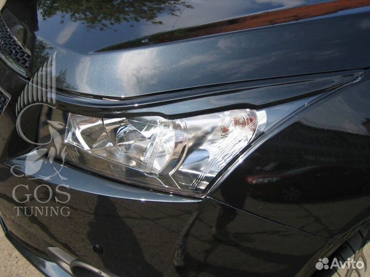 Накладки на передние фары реснички Chevrolet Cruze