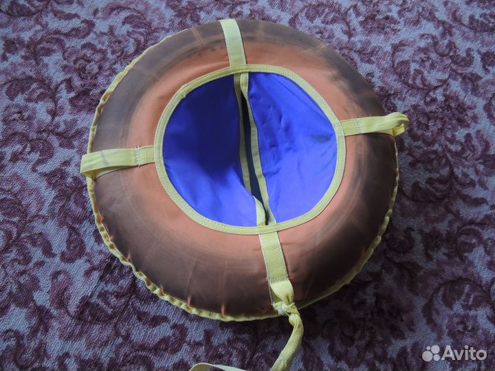 Детский снегокат с ручкой и колесами